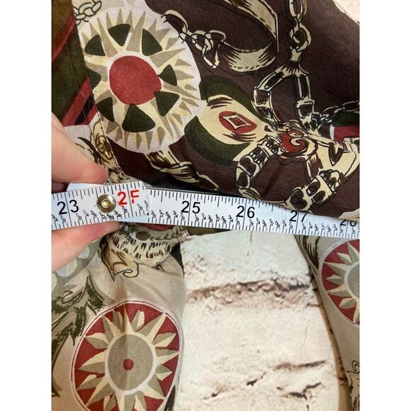 Vintage Coaco Silk Jacket Womens Large Equestrian Full Front Zip Bomber Puffy - Picture 8 of 13